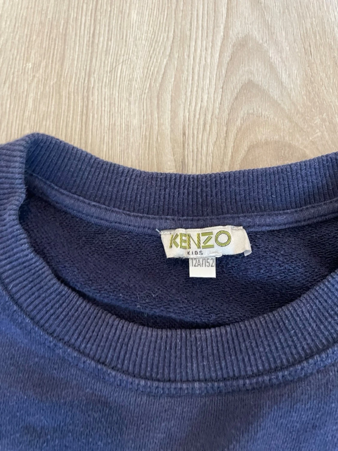Mörkblå Kenzo stickad tröja tiger - 1