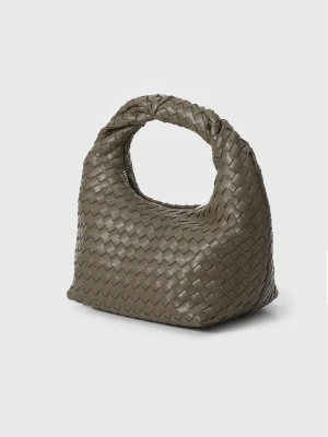 Olivgrön flätad handväska - Säljer denna superfina väska från Gina