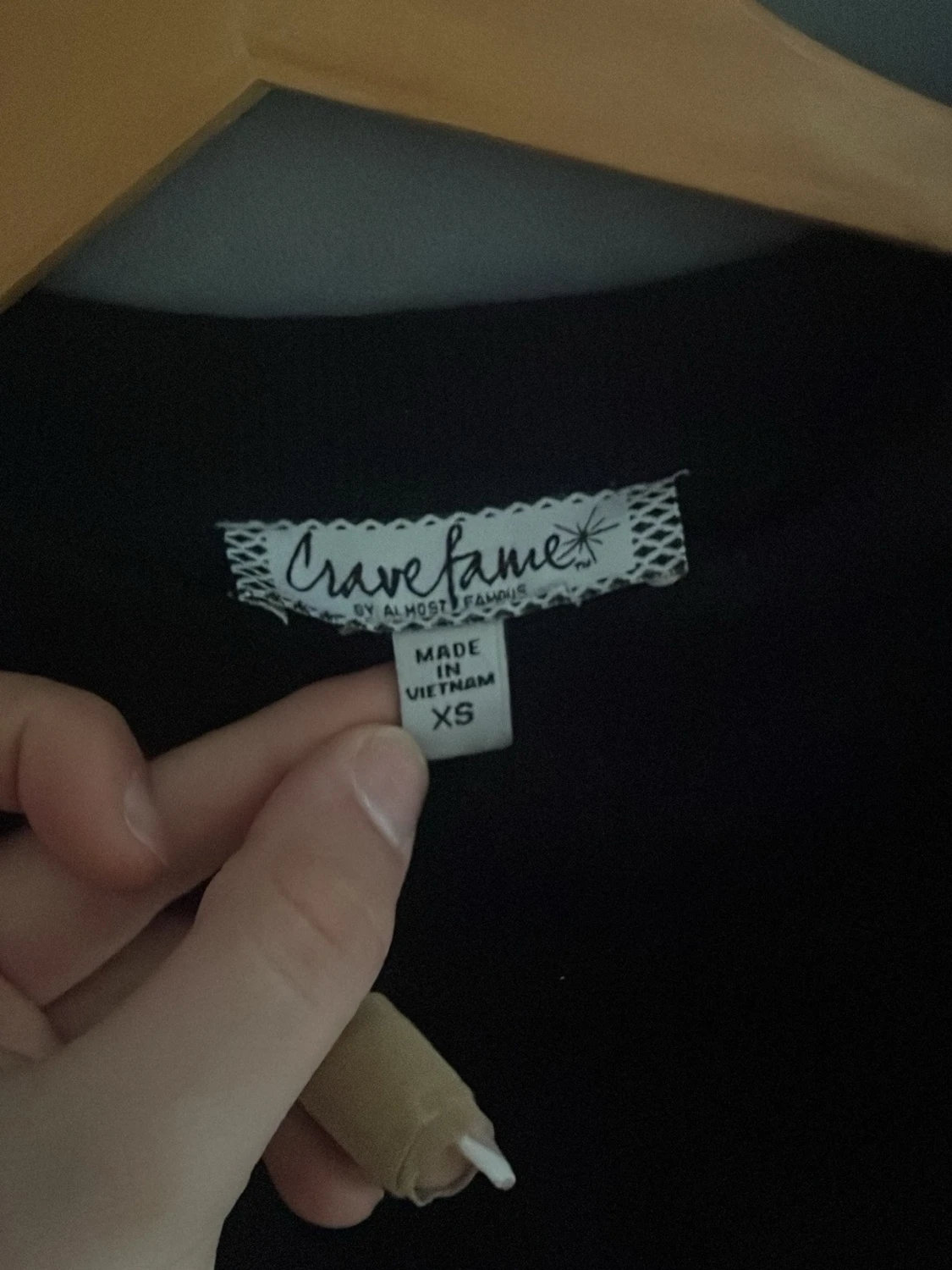 Svart fuskpälströja Crave Fame XS - 1