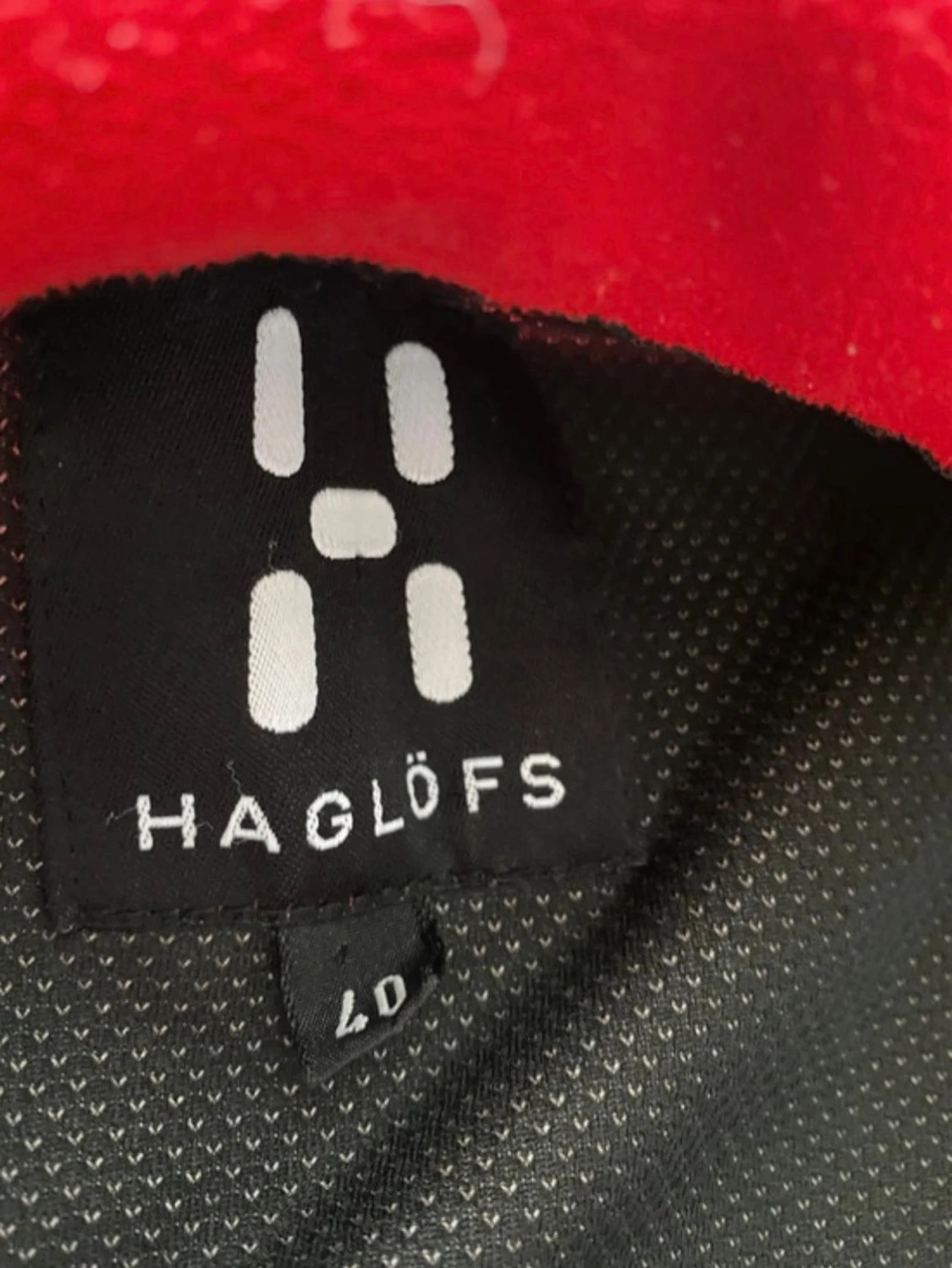 Röd och svart fleecejacka Haglöfs - 3
