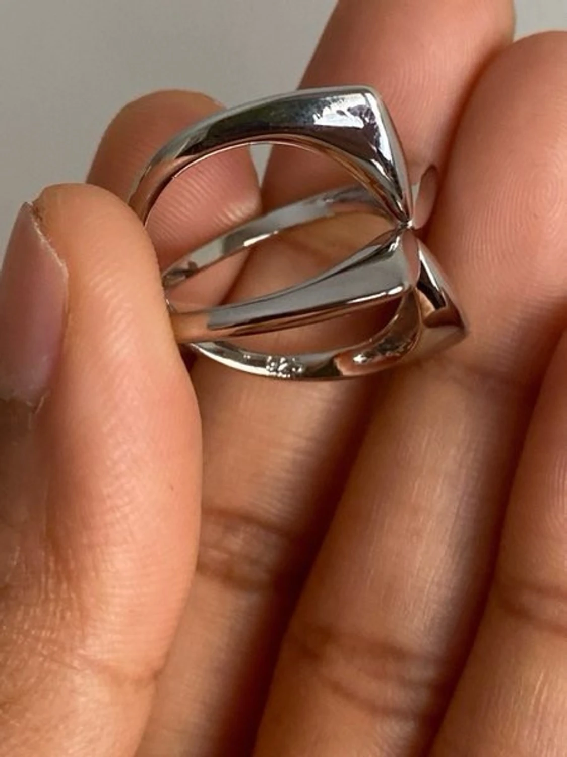 s925 Snygg silverfärgad X-ring - 3