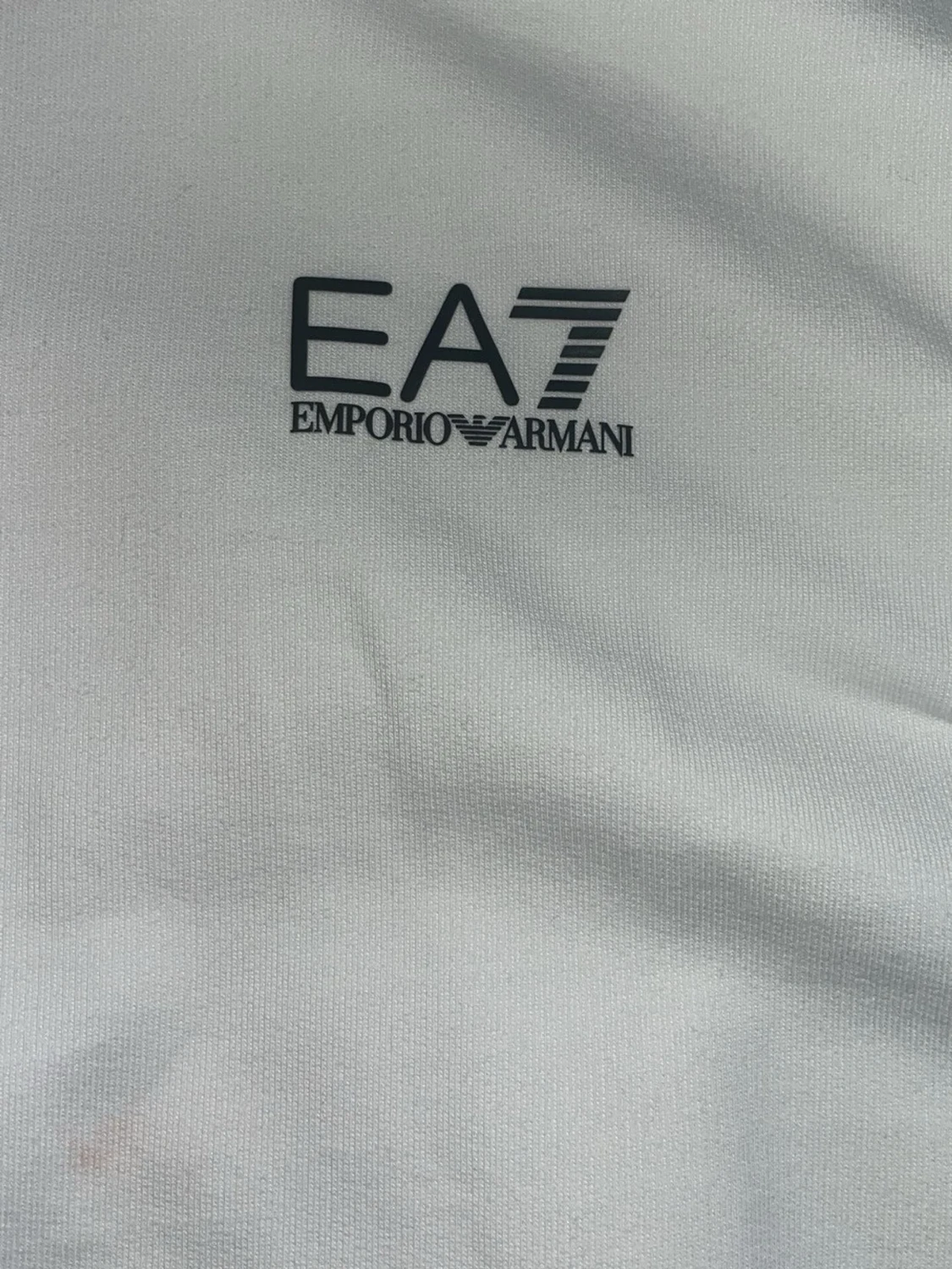 Vit zip up hoodie från EA7 Emporio Armani - 2