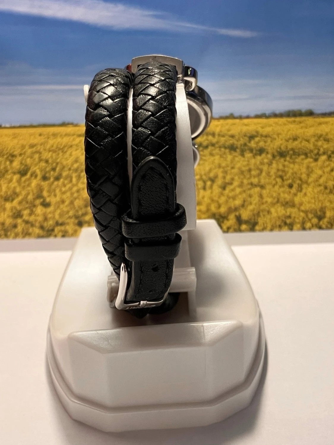 Esprit Damarmbandsur med svart flätat band - 3