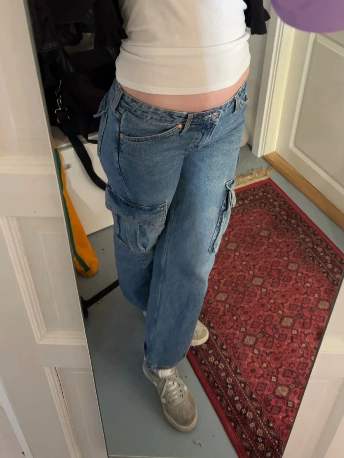 Weekday Cargo Jeans Y2K – Blå – Strl 38 - 2