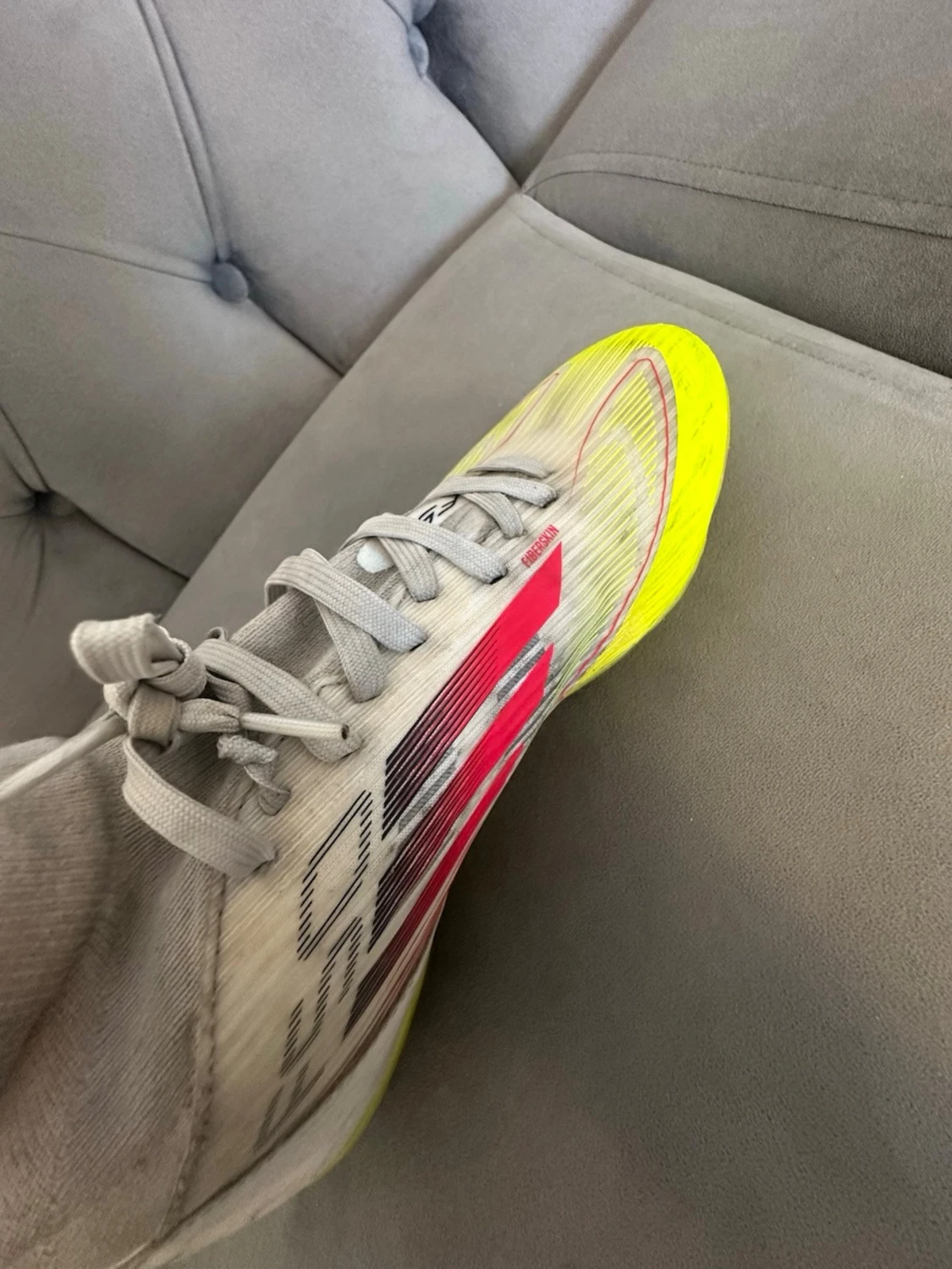 Adidas X Speedflow fotbollsskor gul/vit - 2