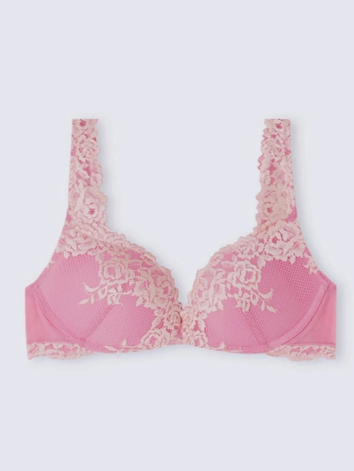 Rosa spets-bh med blommönster finns inte längre kvar att köpa på intimissimi  - 1