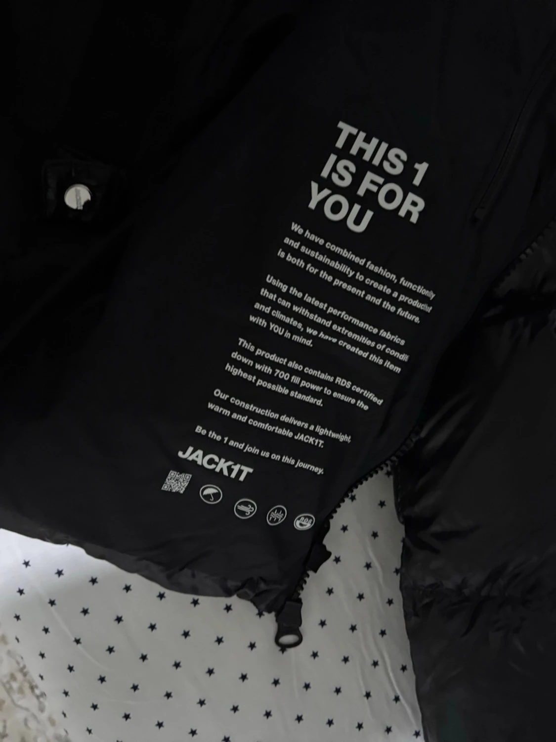 Svart dunjacka från JAKT med huva - 3