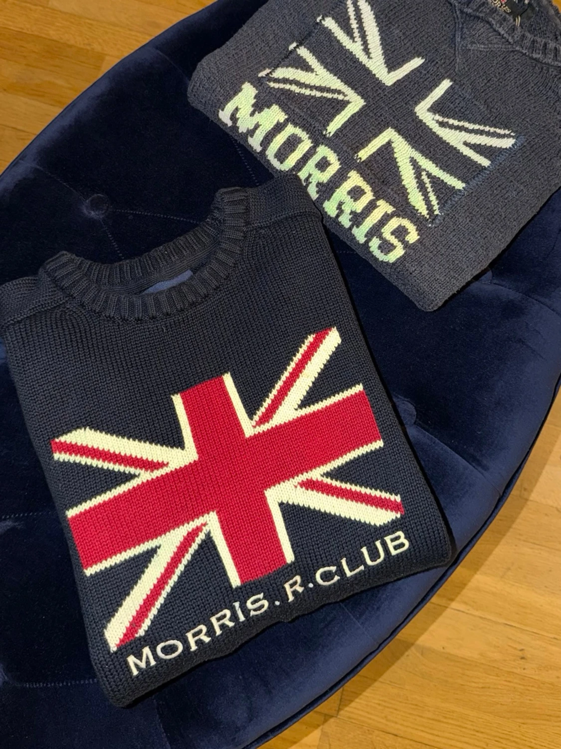 Stickad tröja Morris R. Club