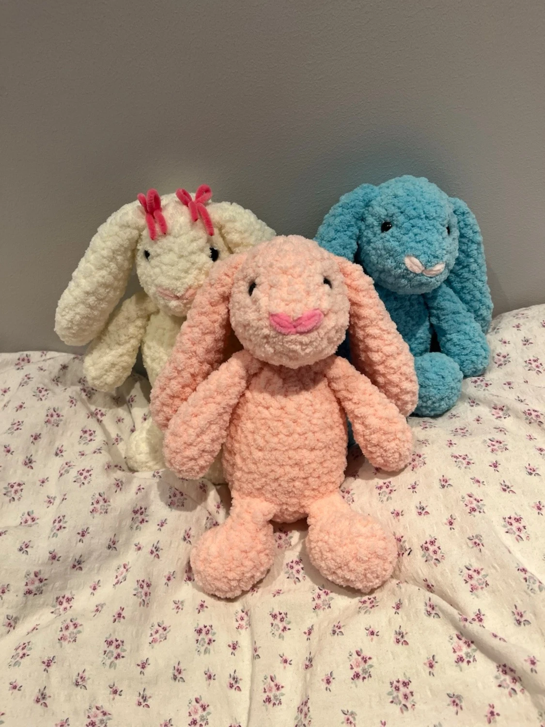 Virkad blå jellycat-kanin🩵 - 1