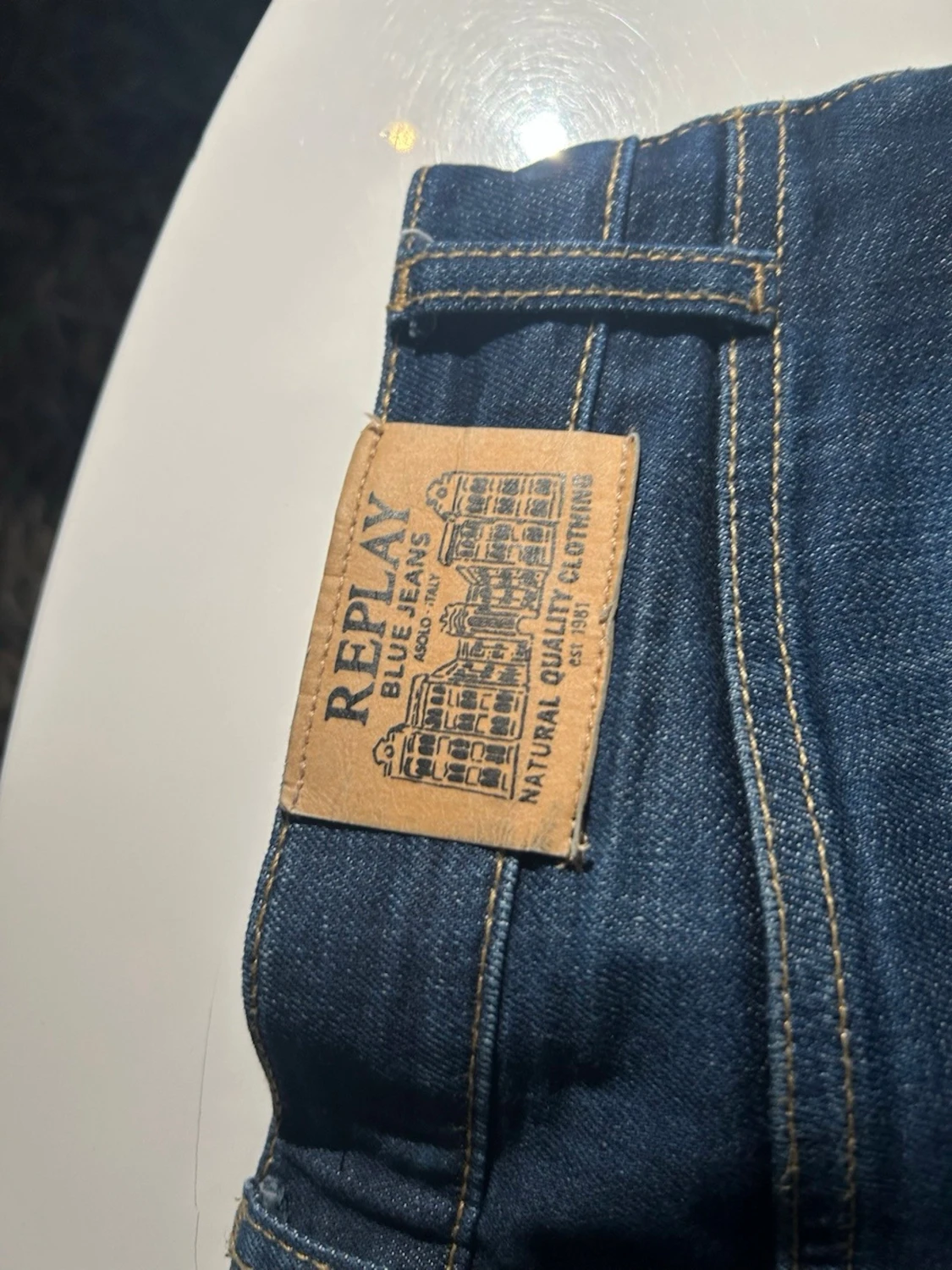 Mörkblå jeans från Replay - 4