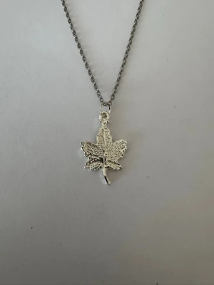 Halsband löv - Halsband som inte är i äkta silver/guld. Kedja är oftast 50cm men kan ibland komma i 45cm. Kedja är rostfritt stål, berlock oftast i zinklegering men kan även det i vissa fall vara rostfritt stål. Be gärna om mått på berlock om detta är viktigt då bilderna är missvisande när det gäller hur stora dom är! 🌹❤️  Allt är nytt.  Bud accepteras inte 🥰🌹