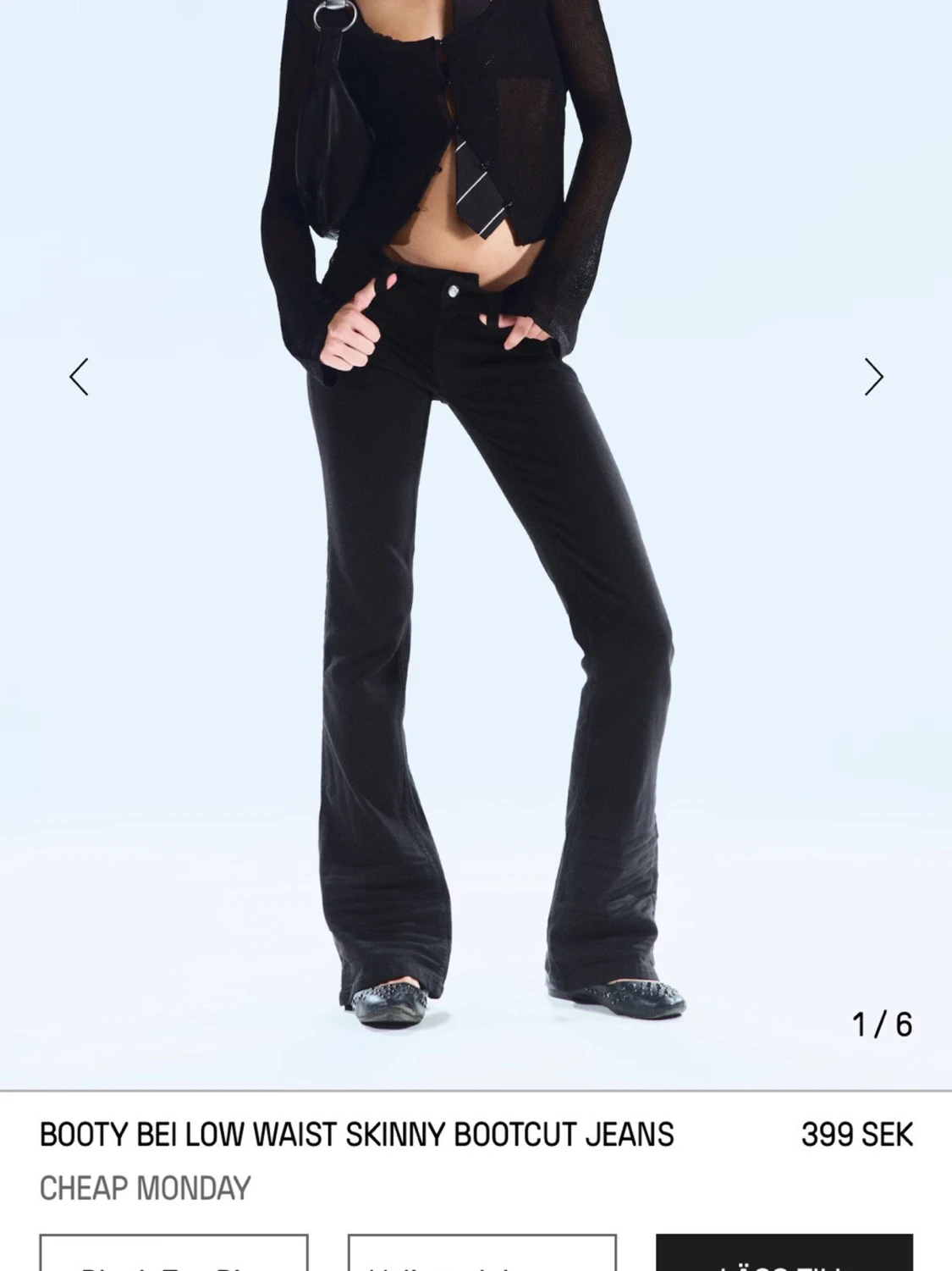 Bootcut jeans med låg midja Cheap Monday