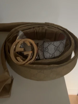 Beige G bälte  - Helt nytt 110cm