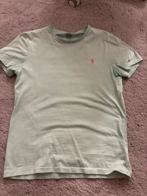 Ljusgrön t-shirt från Polo Ralph Lauren - Snygg ljusgrön t-shirt från Polo Ralph Lauren med klassisk passform och korta ärmar. T-shirten har en liten rosa logga broderad på bröstet och är gjord i mjuk bomull. Perfekt till jeans eller shorts för en clean look.