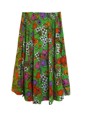 Balenciaga - Balenciaga Spring 2017 Stretchy floral midi skirt  Sz fr40 Rrp 995€