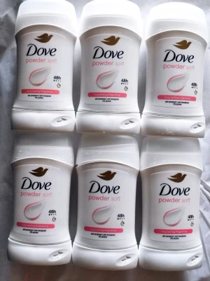 Dove Powder Soft  - Dove Powder Soft Deodorant Stick, 6 x 50ml. Nya och oöppnade. Priset är för 6 st 