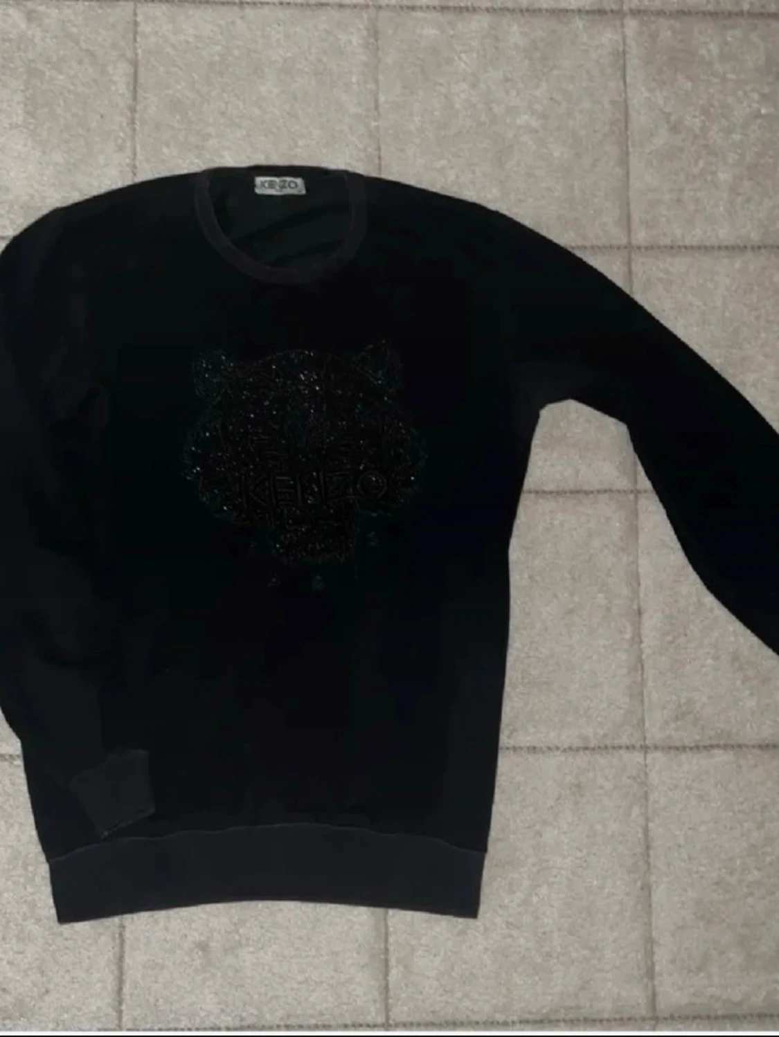 Svart sweatshirt från Kenzo med tiger - 1