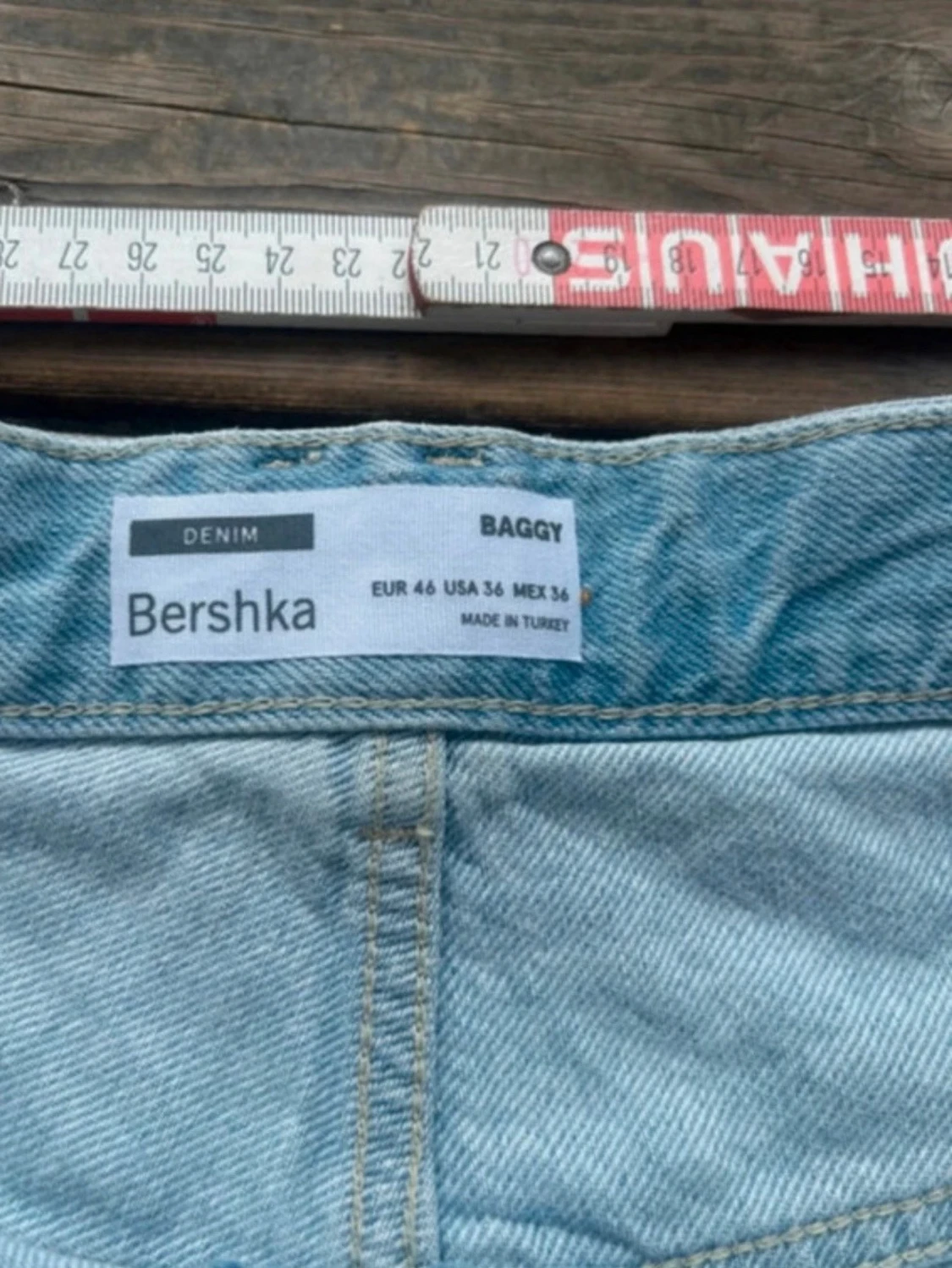 Bershka Baggy Vintage Skater Y2K Jeans Graphic Print Skate Pants Affliction Swag 90s - 4
