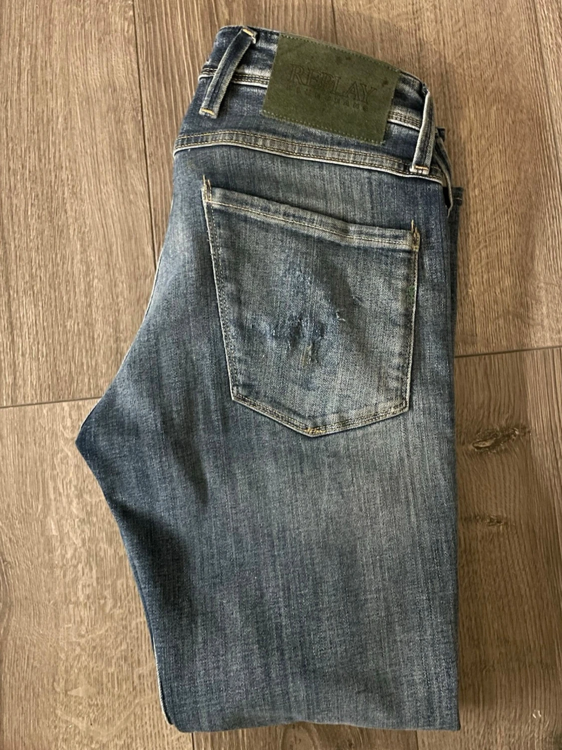 Replay slitna blå jeans herr (uppsydda) - 1