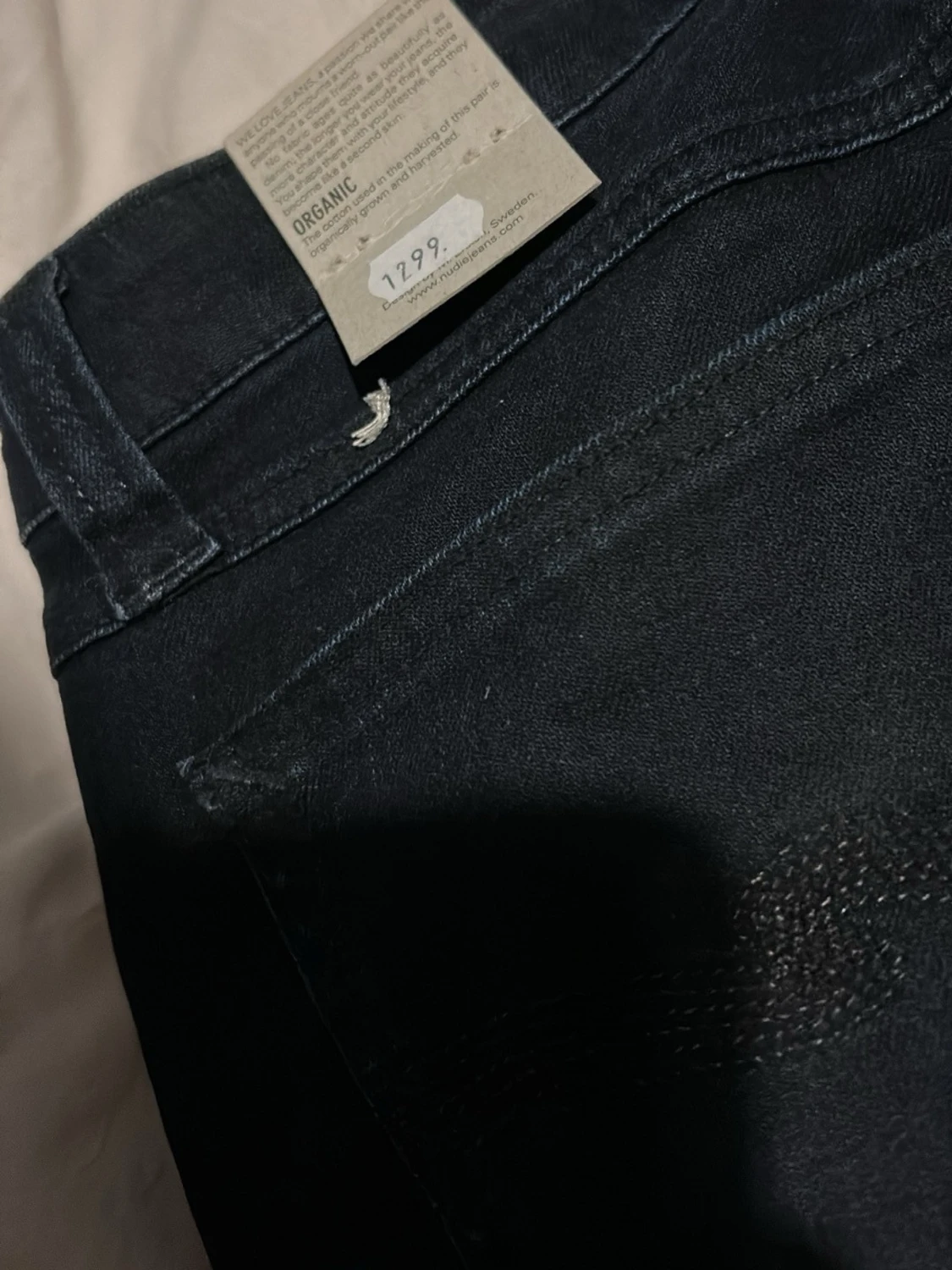 Svarta raka jeans - 5