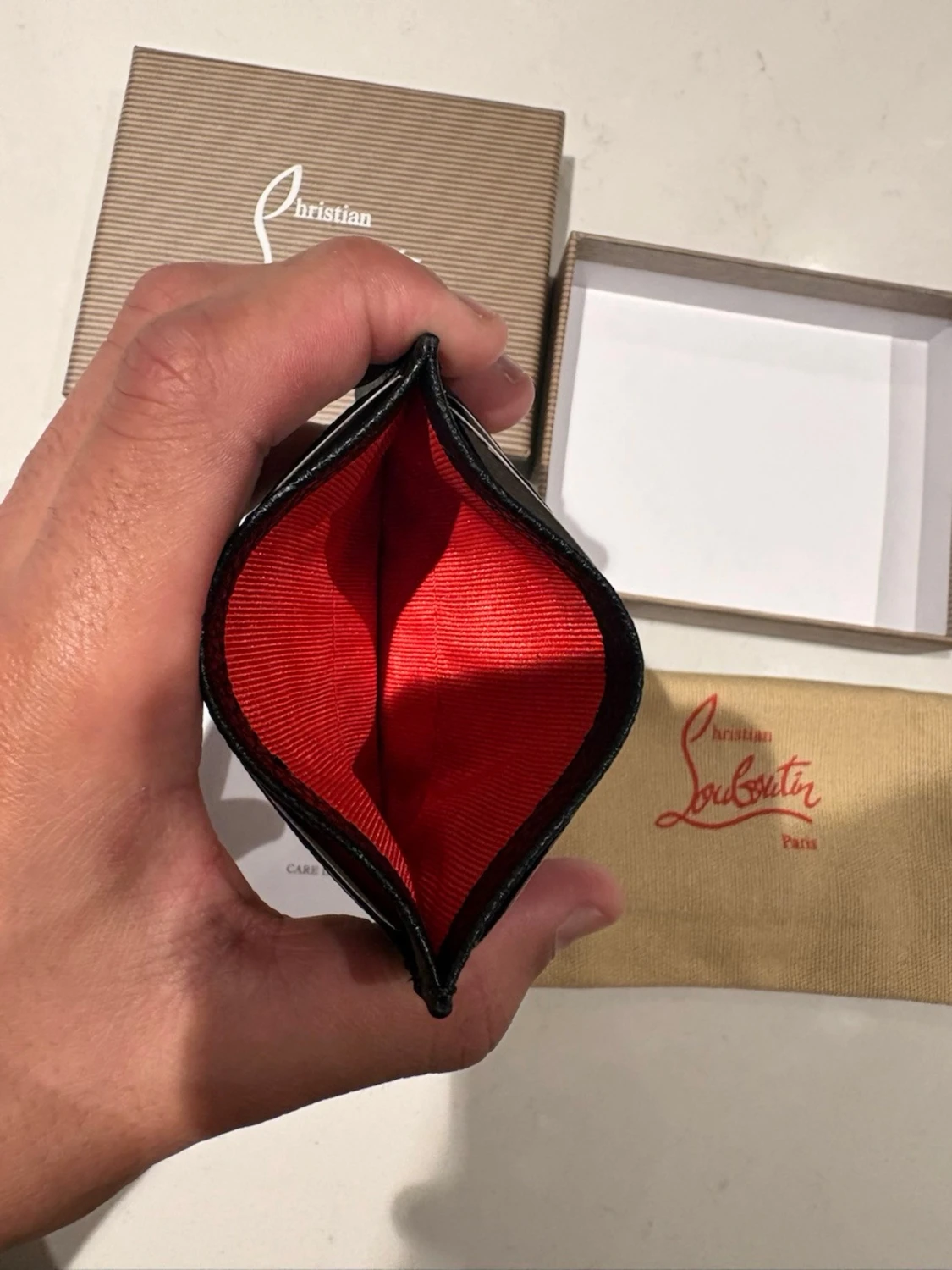  röd kortplånbok - 2