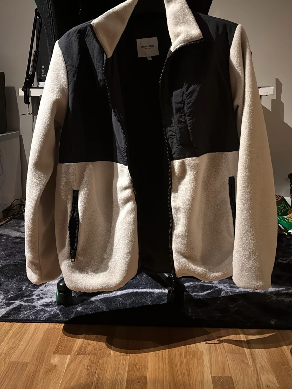 Teddyjacka från Jack & Jones, beige/svart