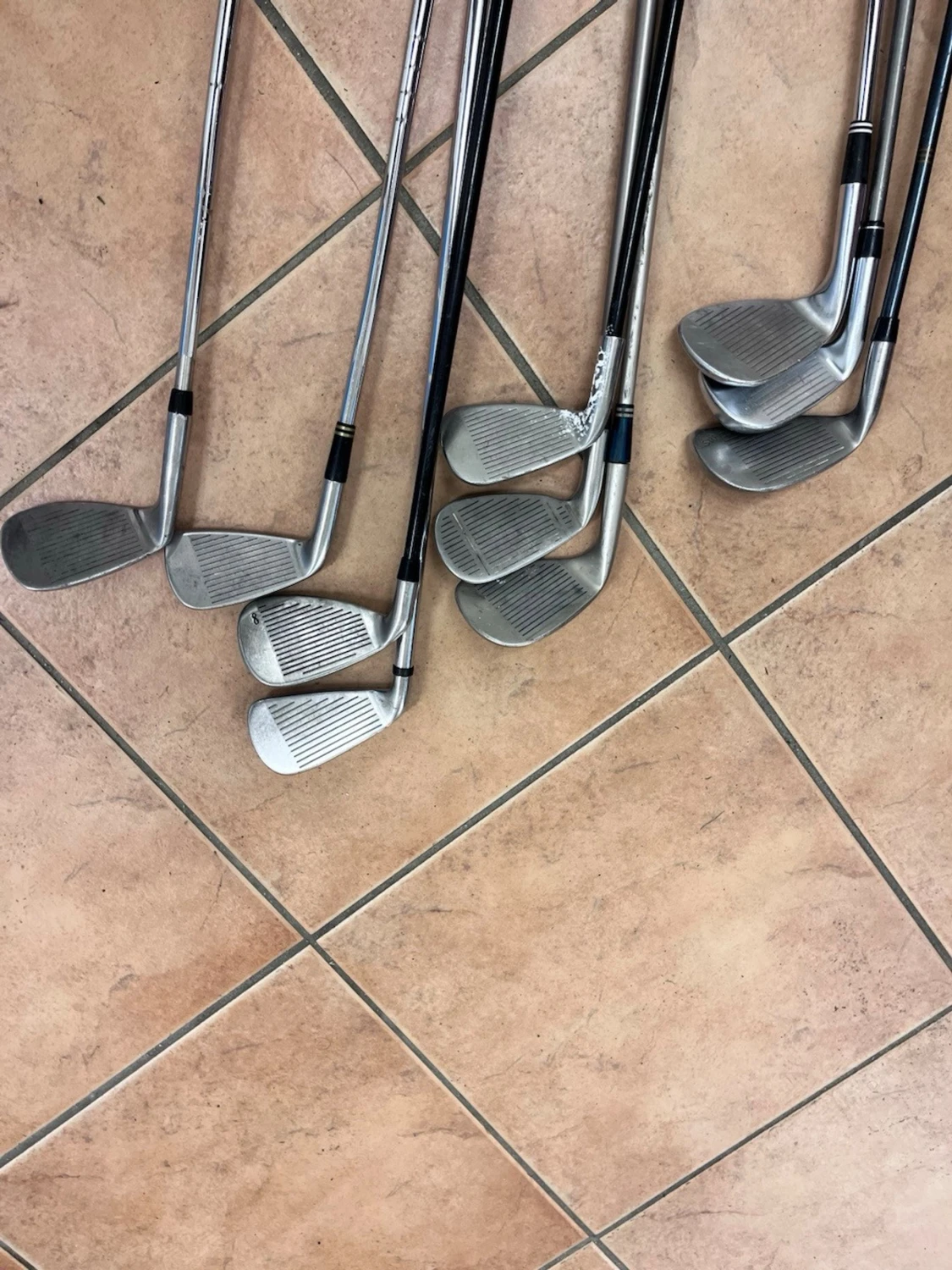 Set med golfklubbor i metall - 3