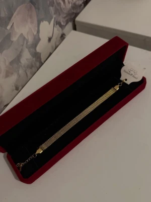 Guld Armband - Helt ny har aldrig använts. Armbandet är utav rostfritt stål. Går även att justera efter din längd på armen.