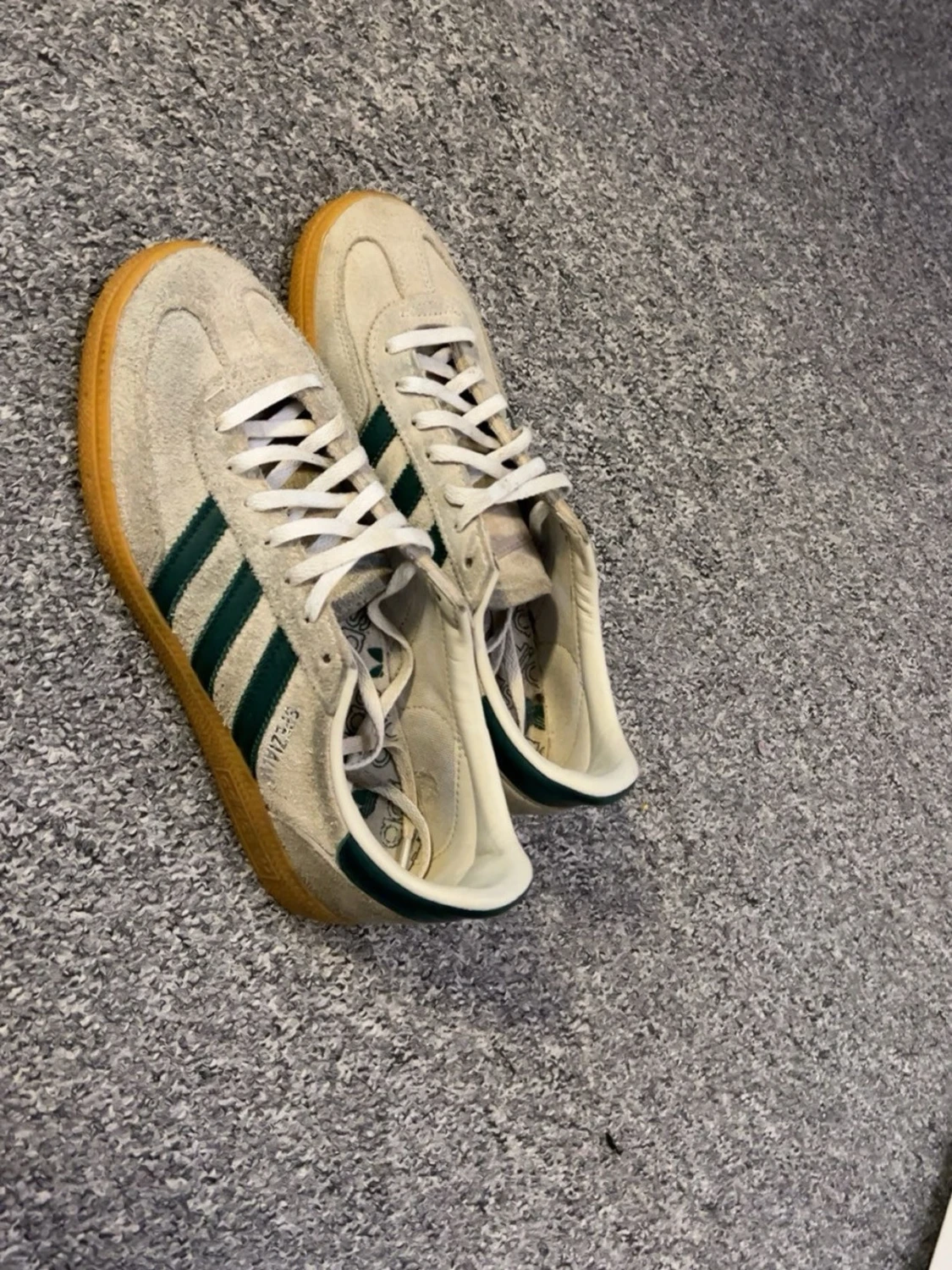 Adidas spezial  vita/gröna sneakers - 2