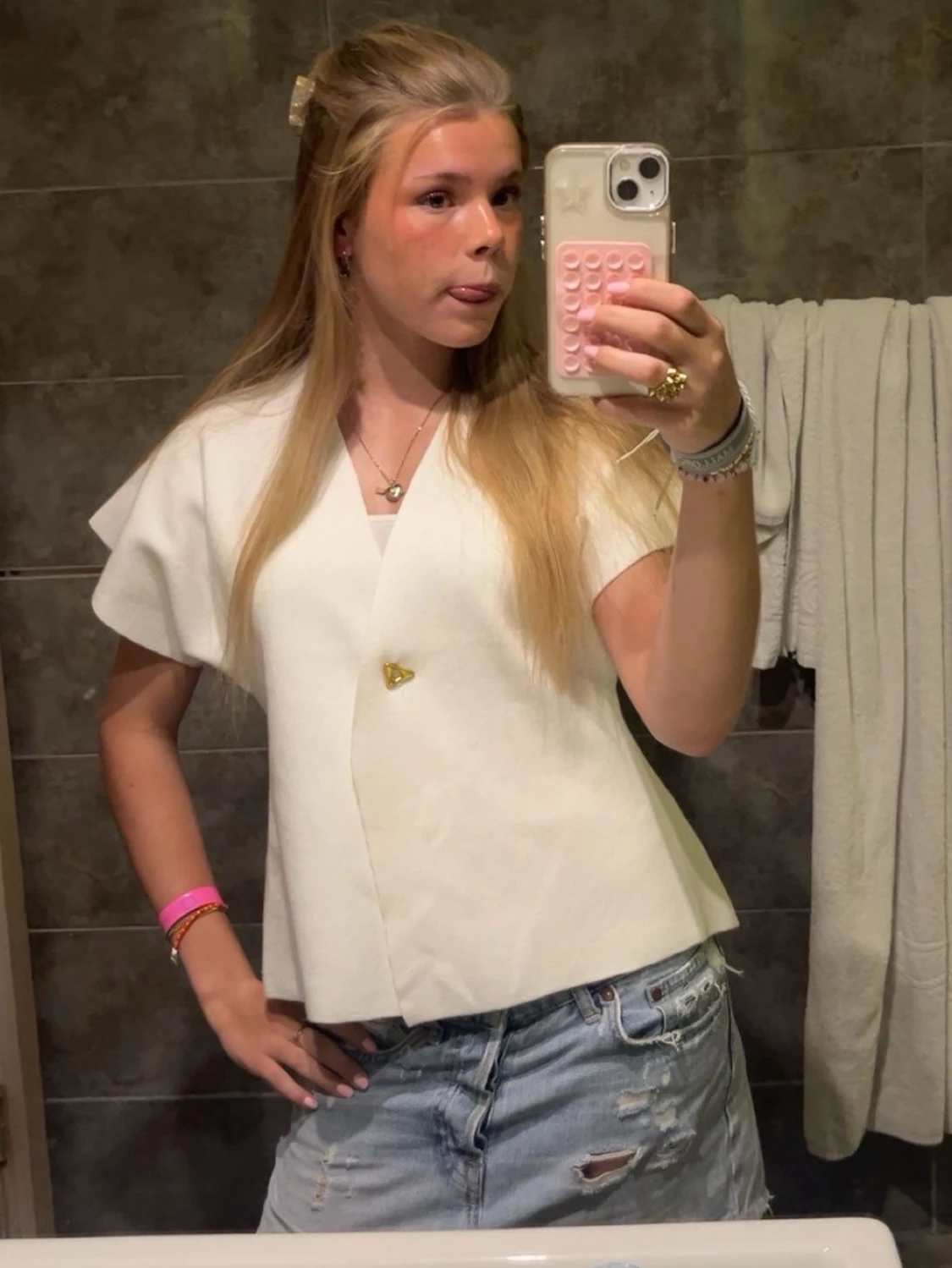 Vit blus 