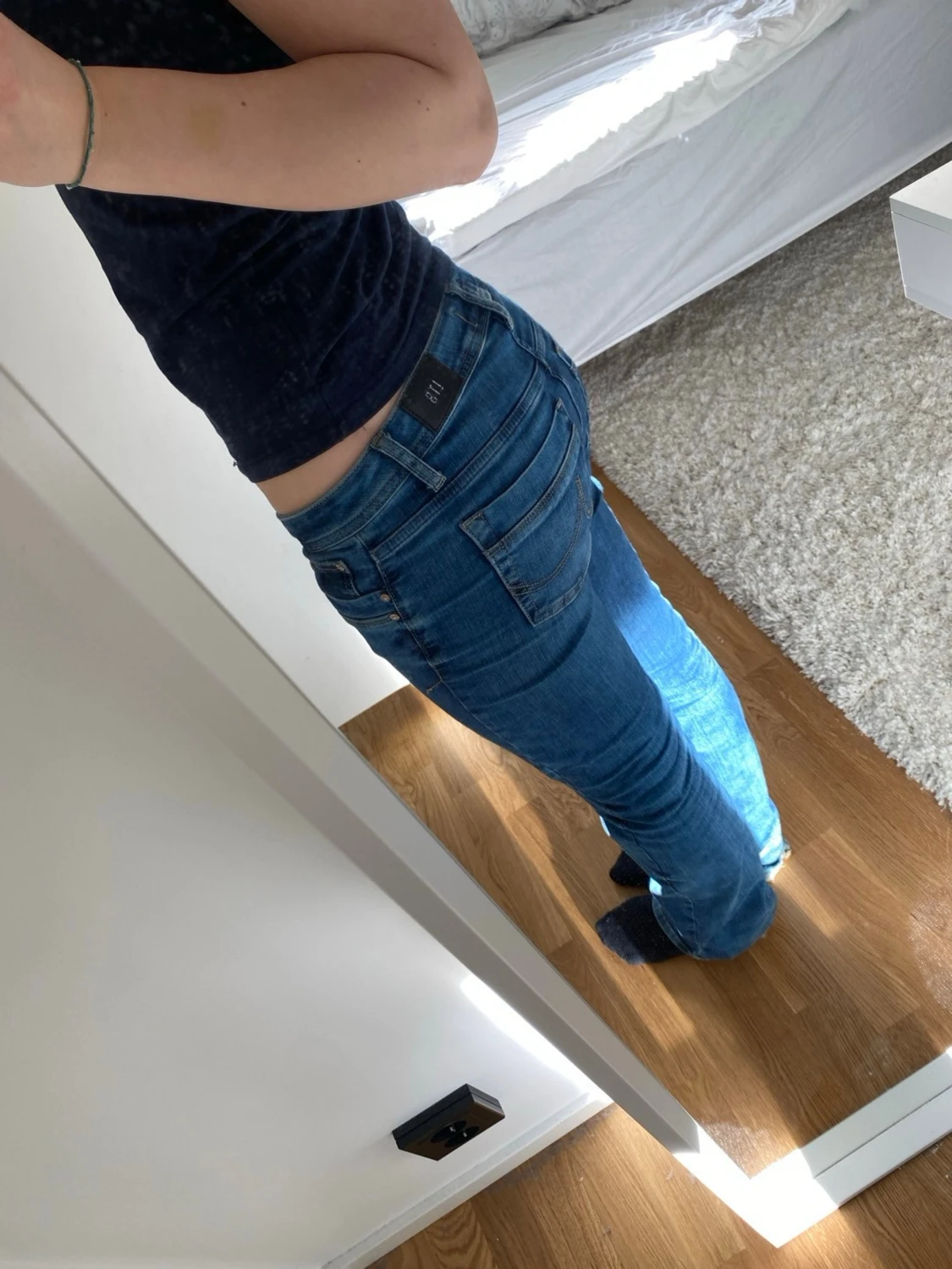 Blå bootcut jeans från LBT - 1