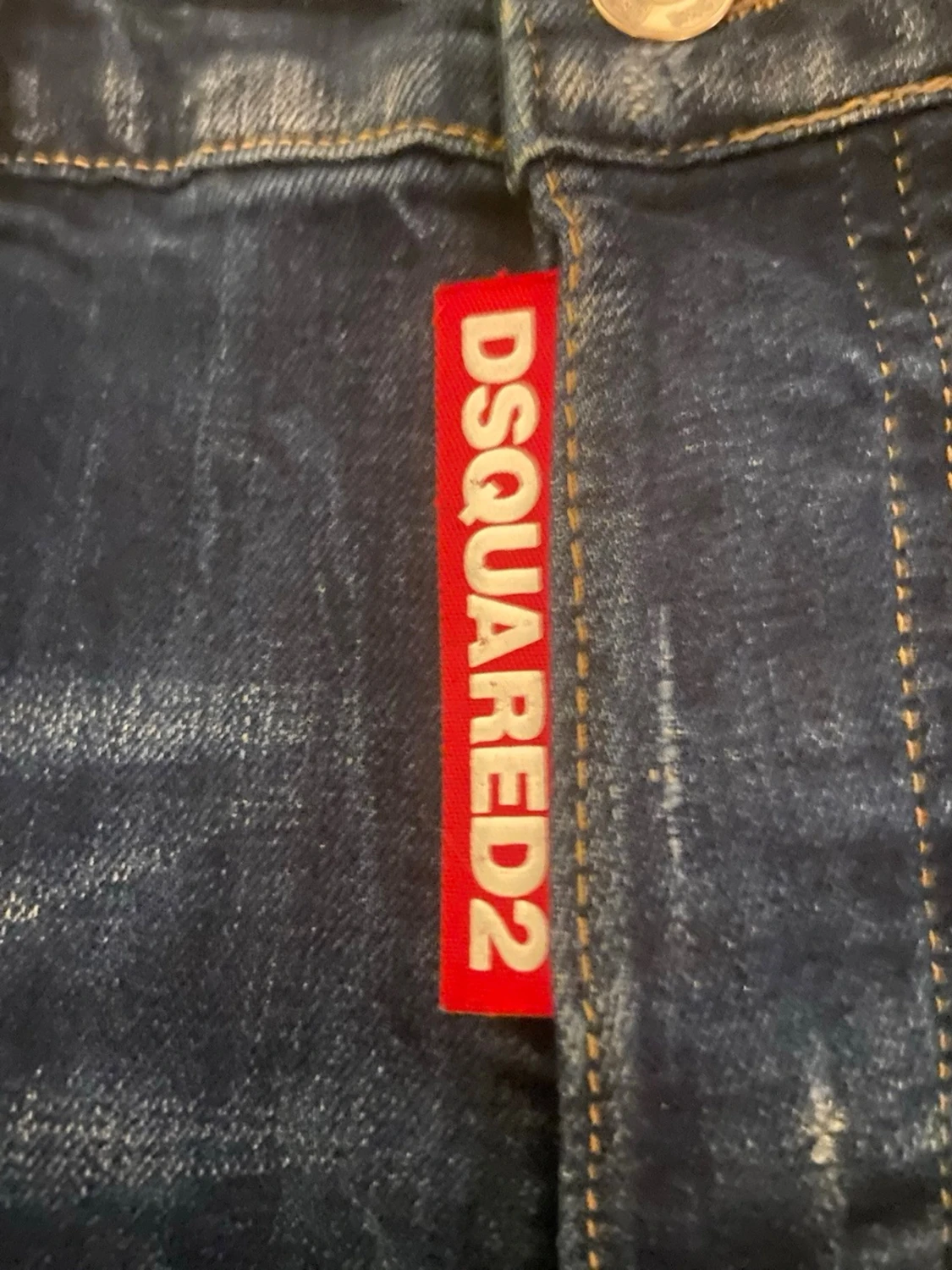 Mörkblå distressed jeans Dsquared2 - 1