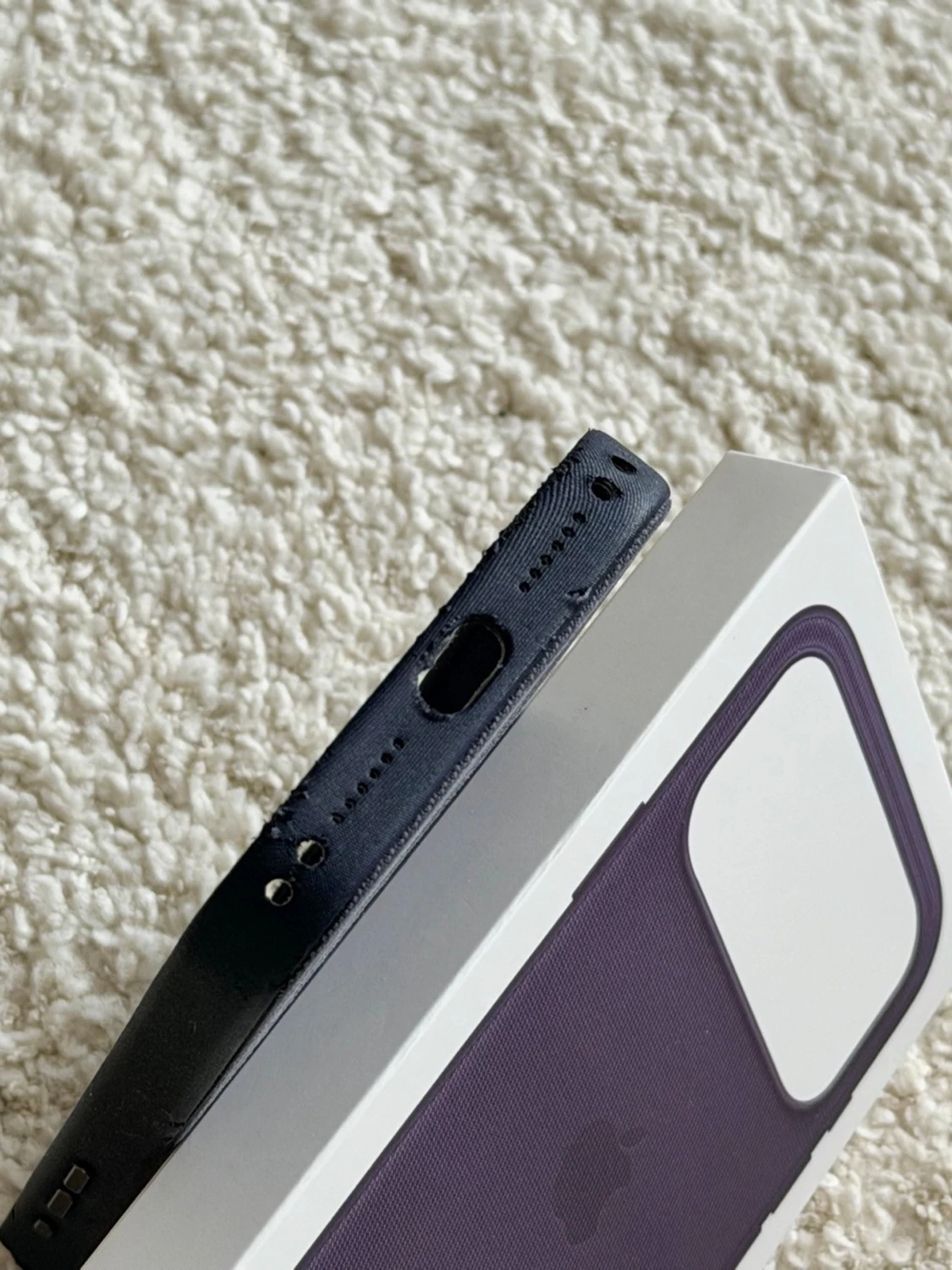 Mörkblåt TechWoven skal iPhone 17 Pro Max - 4