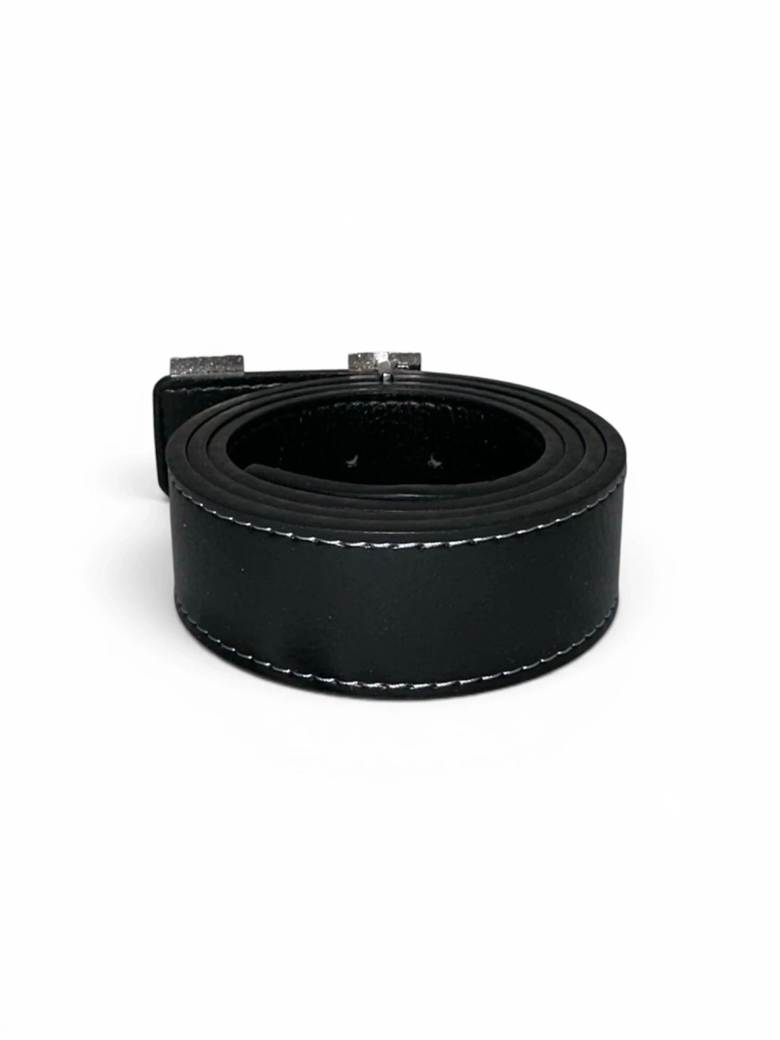 Svart skärp med H-spänne - 1