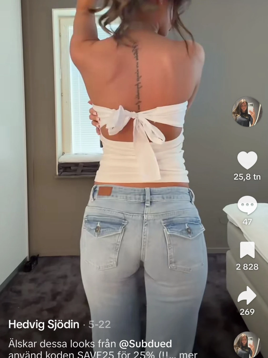 Vit bandeau topp från Subdued - 1
