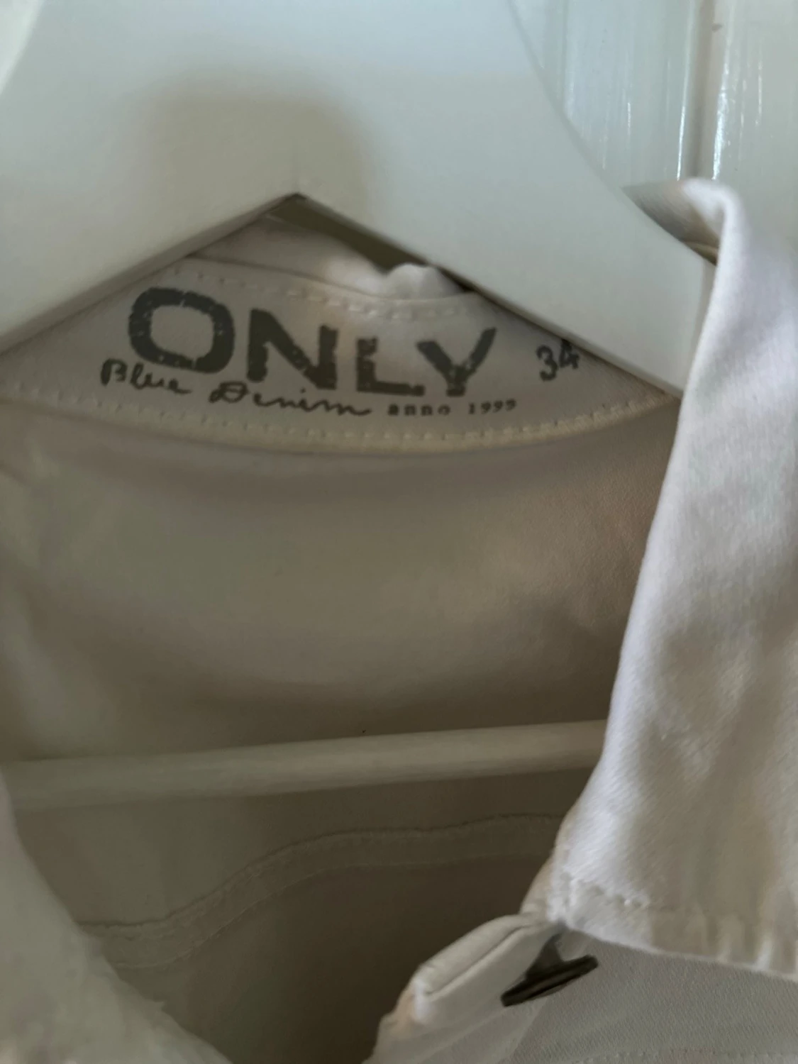 Only Vit jeansjacka - 90