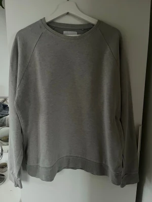 Grå basic sweatshirt - En enkel och stilren grå sweatshirt med rund halsringning och långa ärmar. 