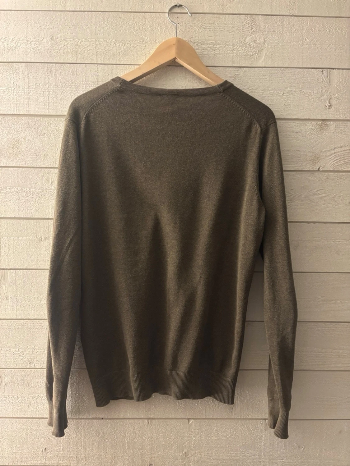 Olivgrön cardigan  - 1