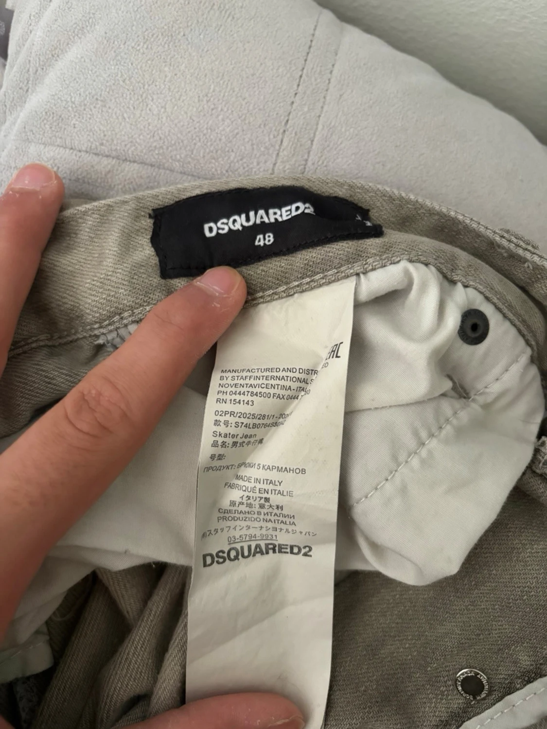 Grå distressed jeans från Dsquared2 - 4