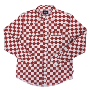 Stussy Checkered Shirt - Rutig skjorta från Stussy i storlek Small. Vita knappar samt i fint skick