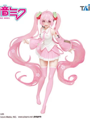 Taito - Sakura Miku 2019 (ÄKTA) - Sakura Miku (2019) !! Nyskick dock tyvärr utan låda. Slutsåld på Ediya. Utan defekter eller skador. Det är en äkta figurine från Taito. Endast suttit som en prydnad på en hylla.