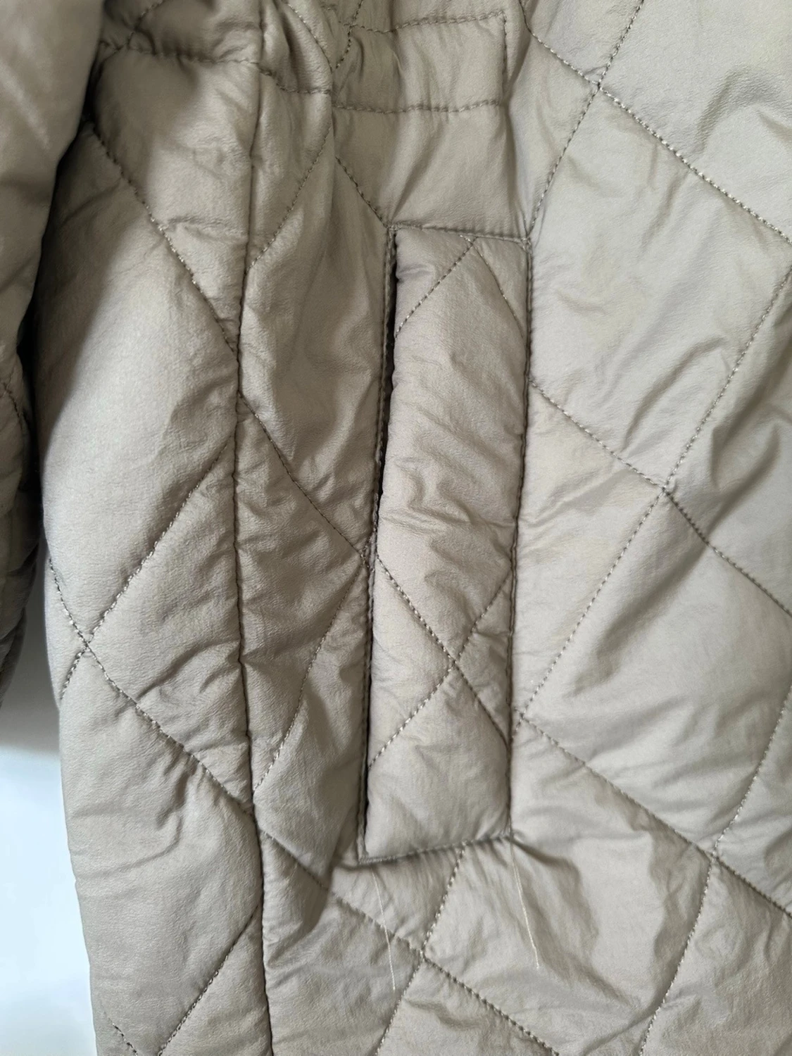 McKinley - brun /beige quiltad jacka med luva - storlek M / 38 - 3