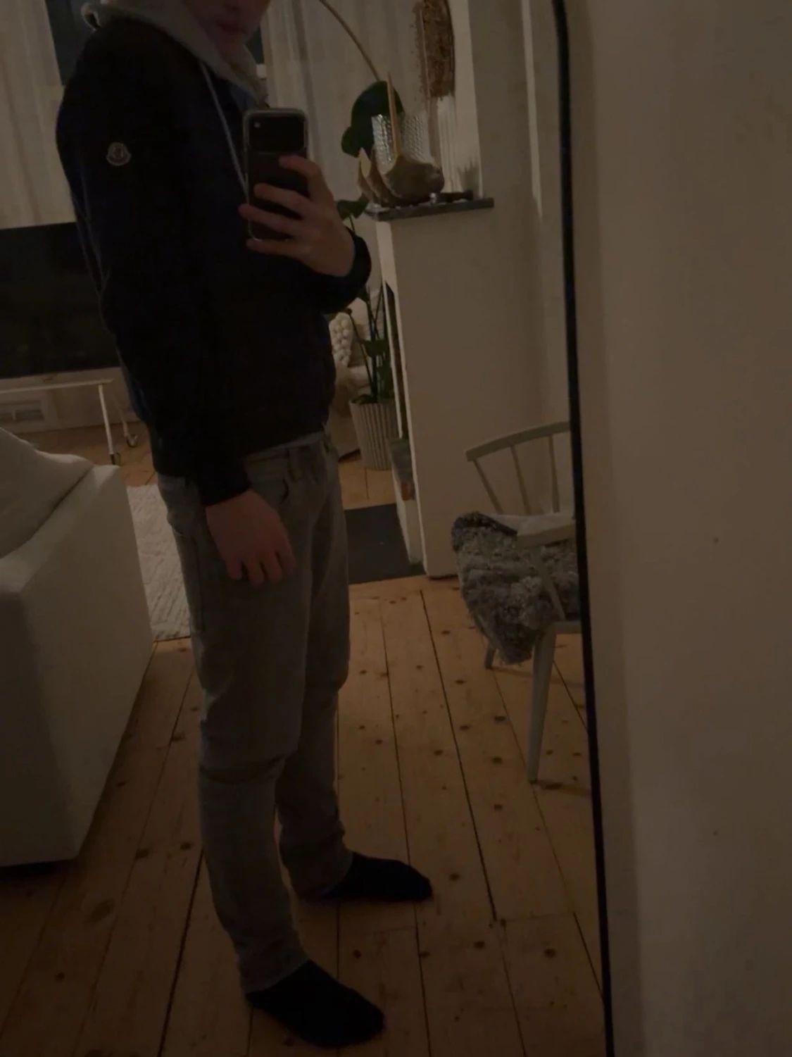 Svart quiltad jacka från Moncler - 1