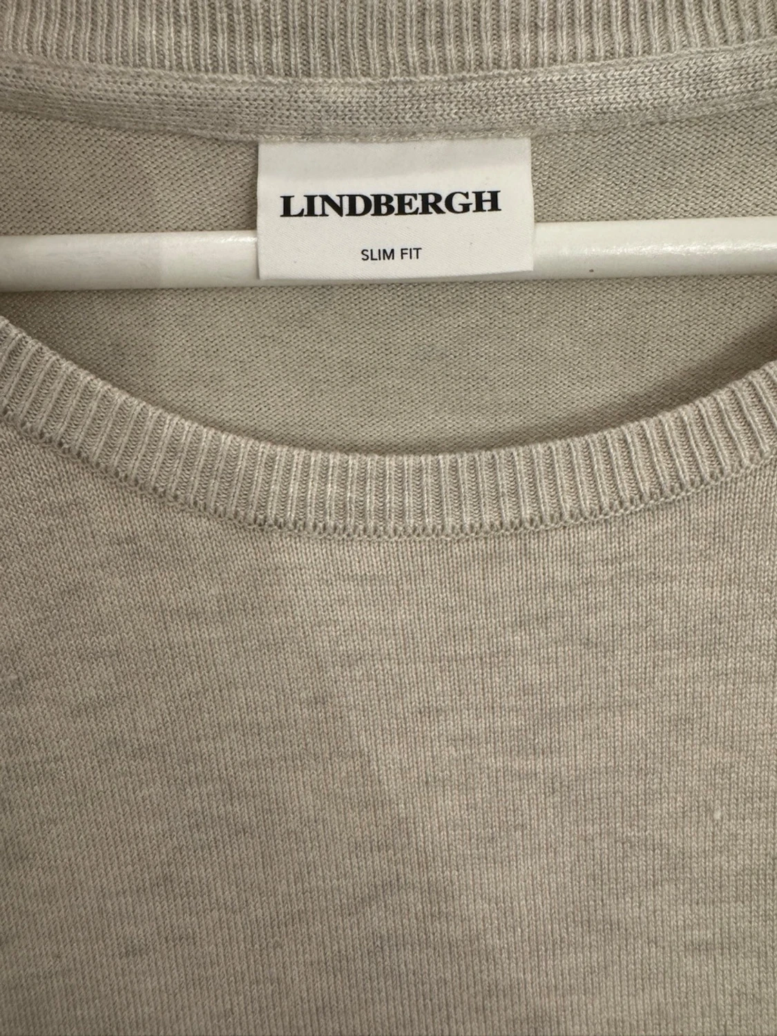 Ljusgrå slim fit tröja Lindbergh - 1