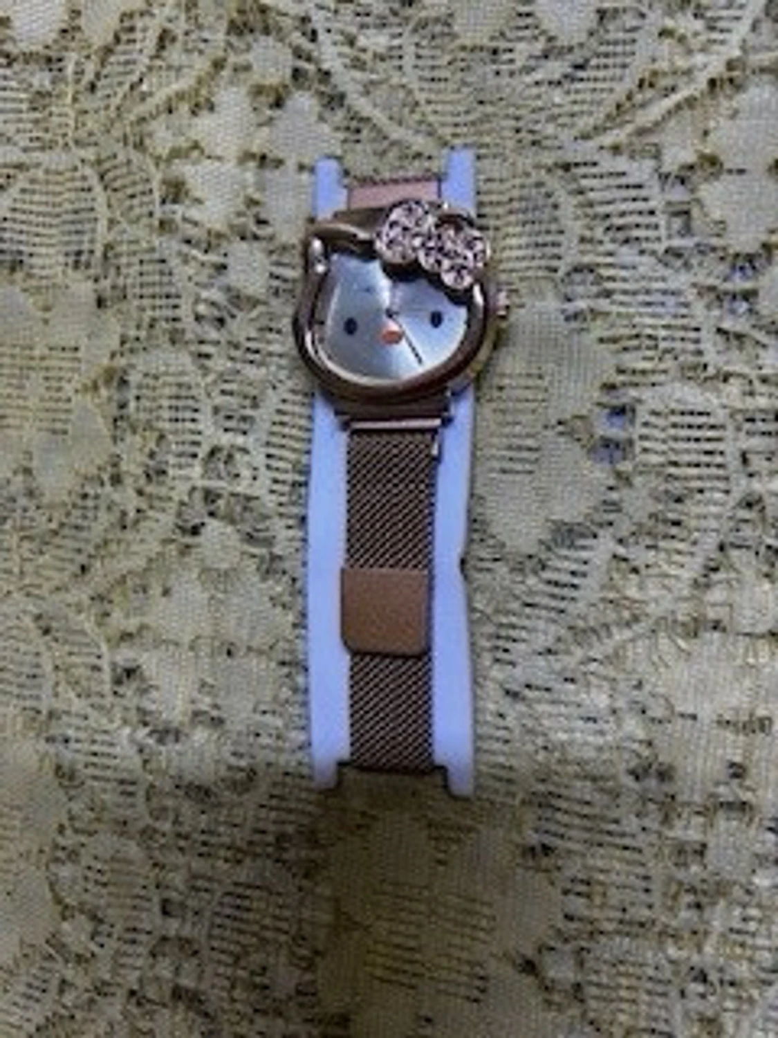 Hello Kitty klocka med meshband - 1