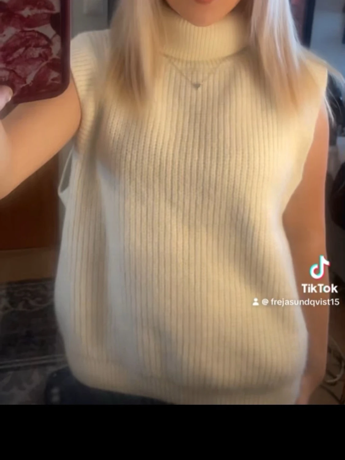 Fin trendig långhals tröja 