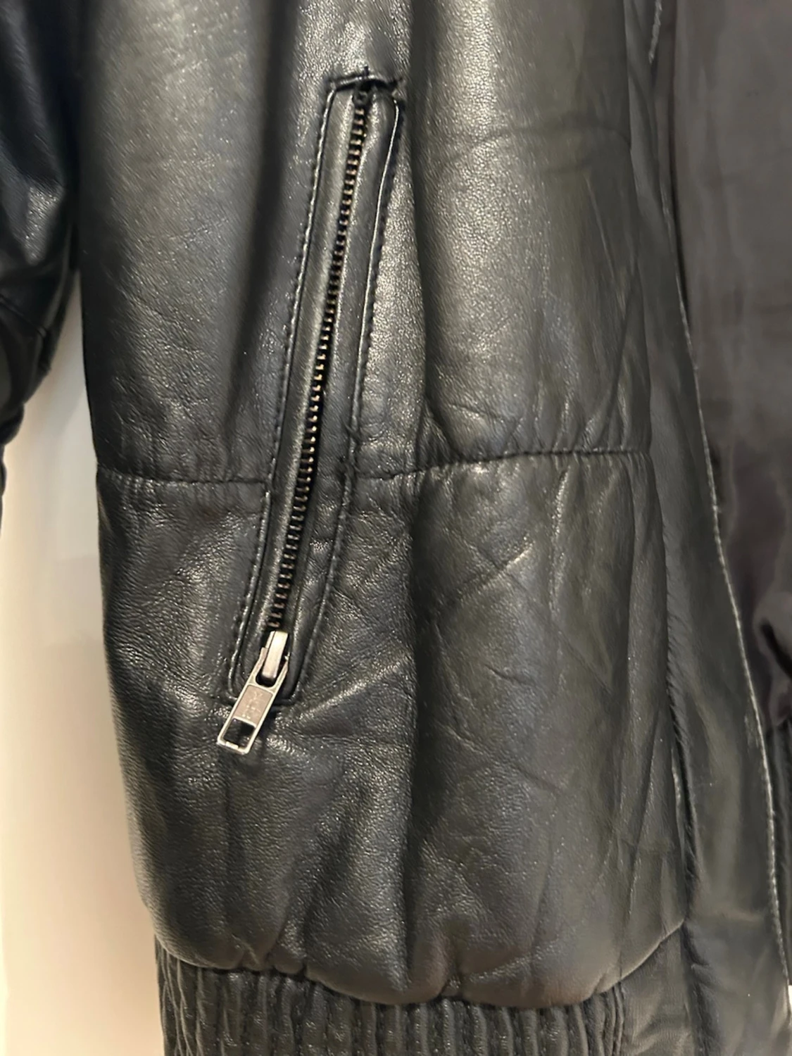 Svart skinnjacka från Object - 3