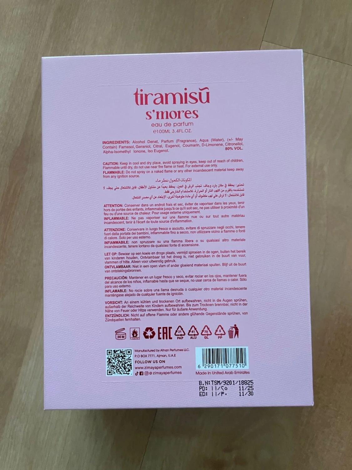 Tiramisu S'mores parfym 100ml Zimaya - 1