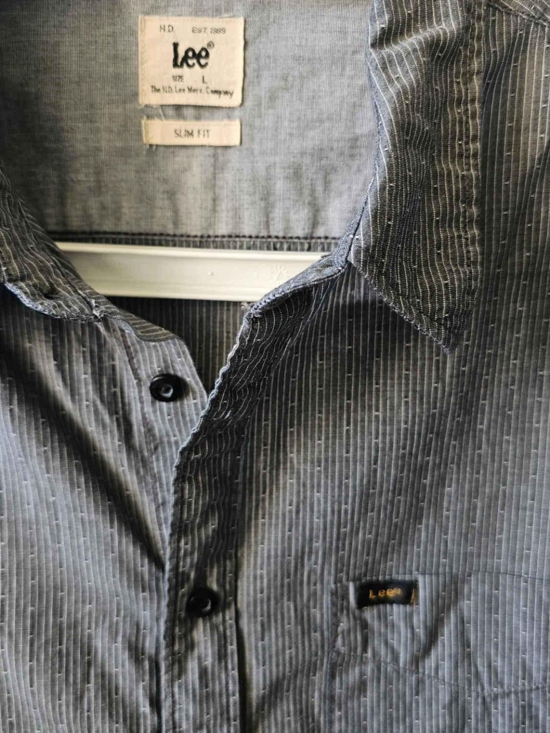 Randig skjorta från Lee i bomull - 1