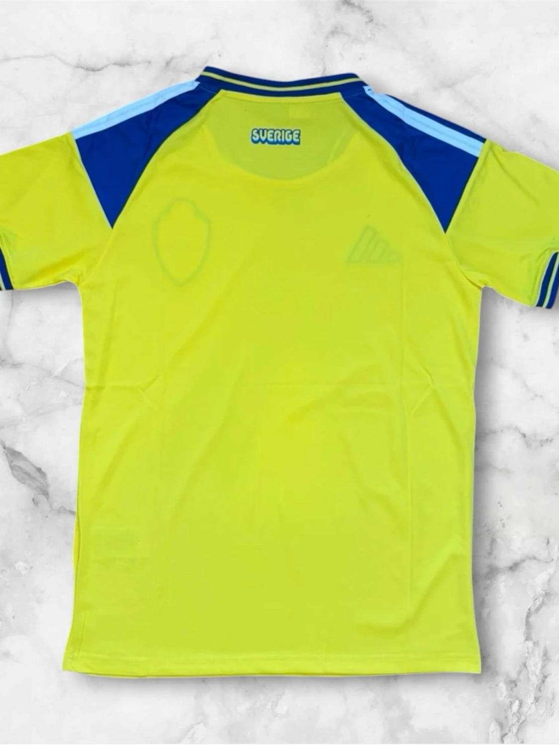 Svensk landslagströja Adidas gul/blå - 1